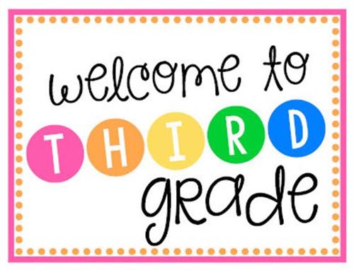 Welcome to Third Grade Colorful Poster 